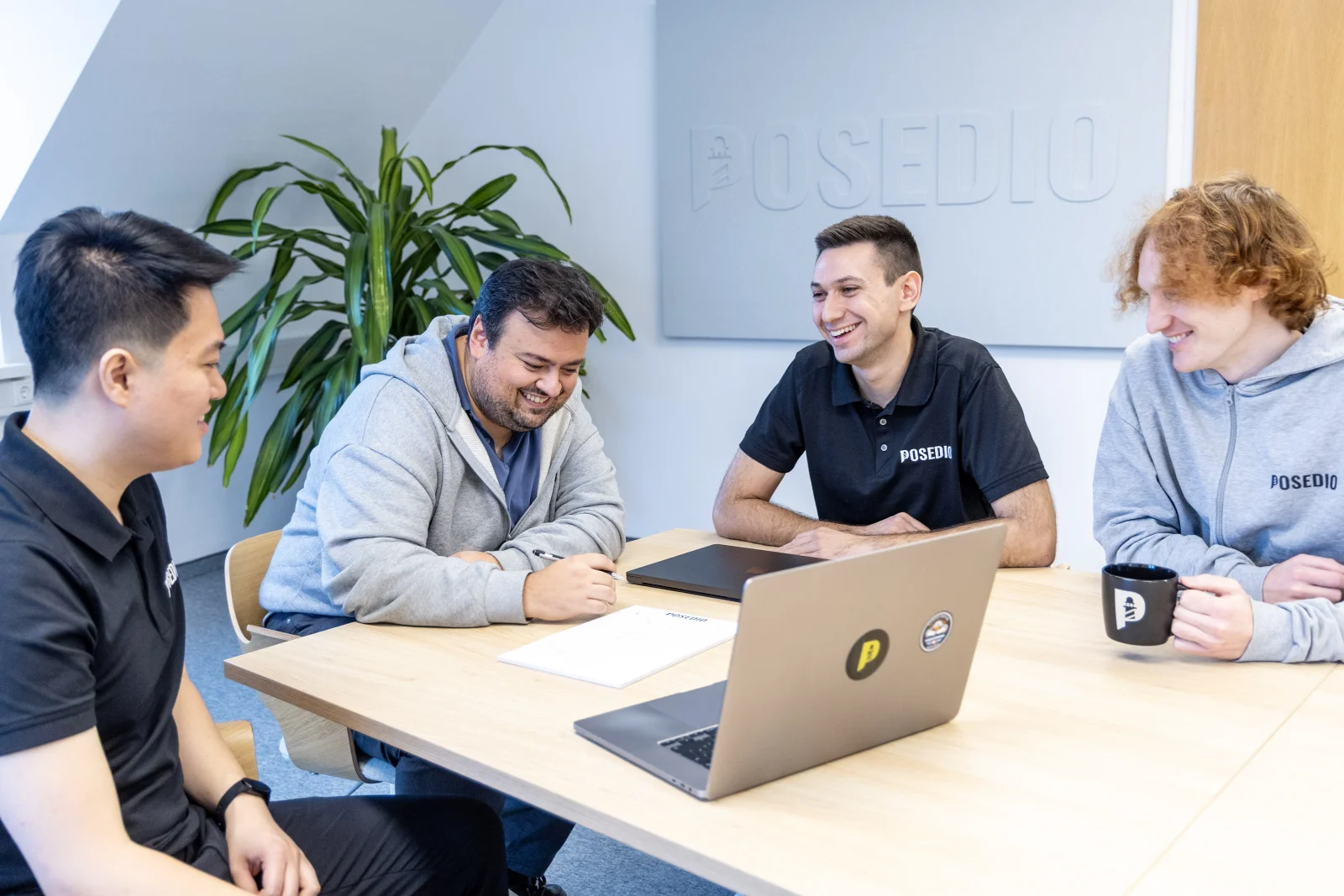 Das Posedio Engineering-Team beim Team-Meeting in Wien